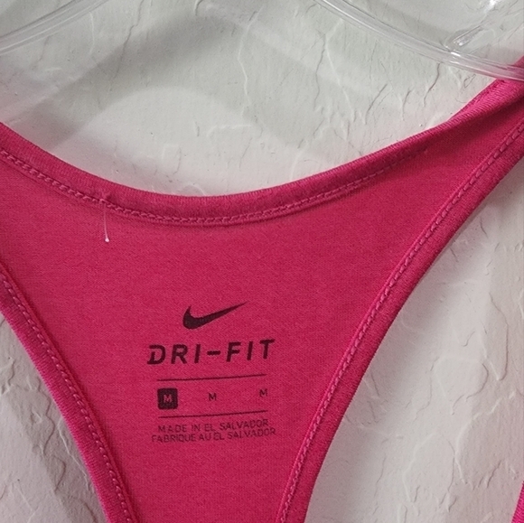 Nike Dri-Fit Racerback Tank Top Bright Pink Hot Pink - Picture 4 of 4